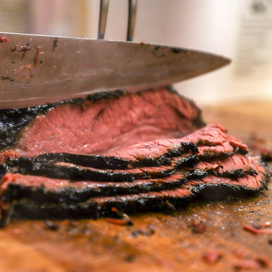 Sliced pastrami deposit